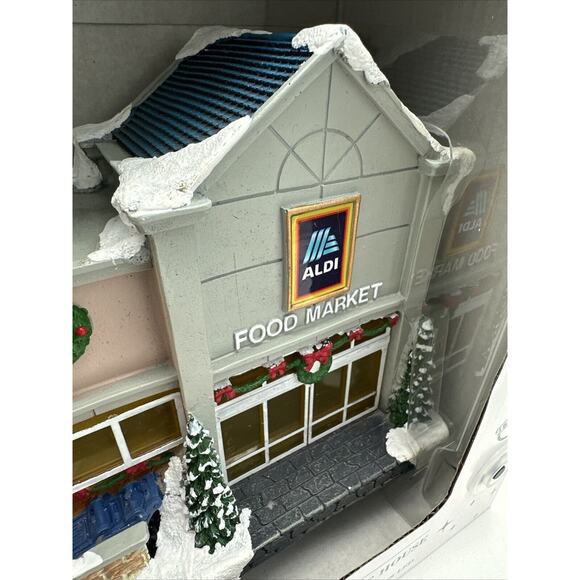 2024 Merry Moments Aldi Store Light Up Holiday Christmas Village House NEW - Picture 5 of 5